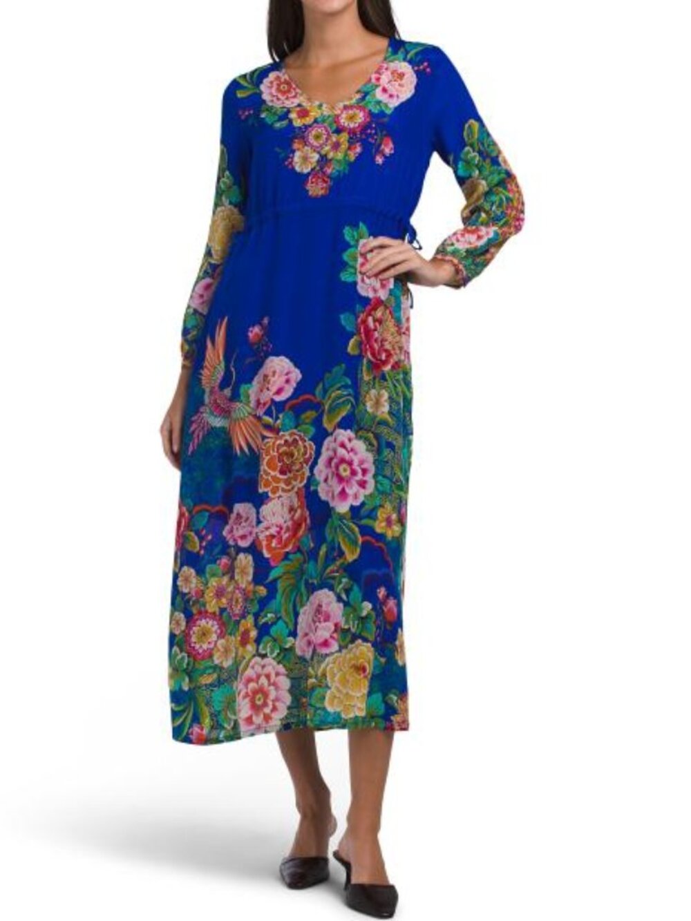 JOHNNY WAS Silk Tieni Maxi Dress